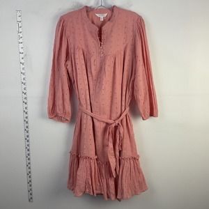 LC Lauren Conrad Pink Eyelet Dress